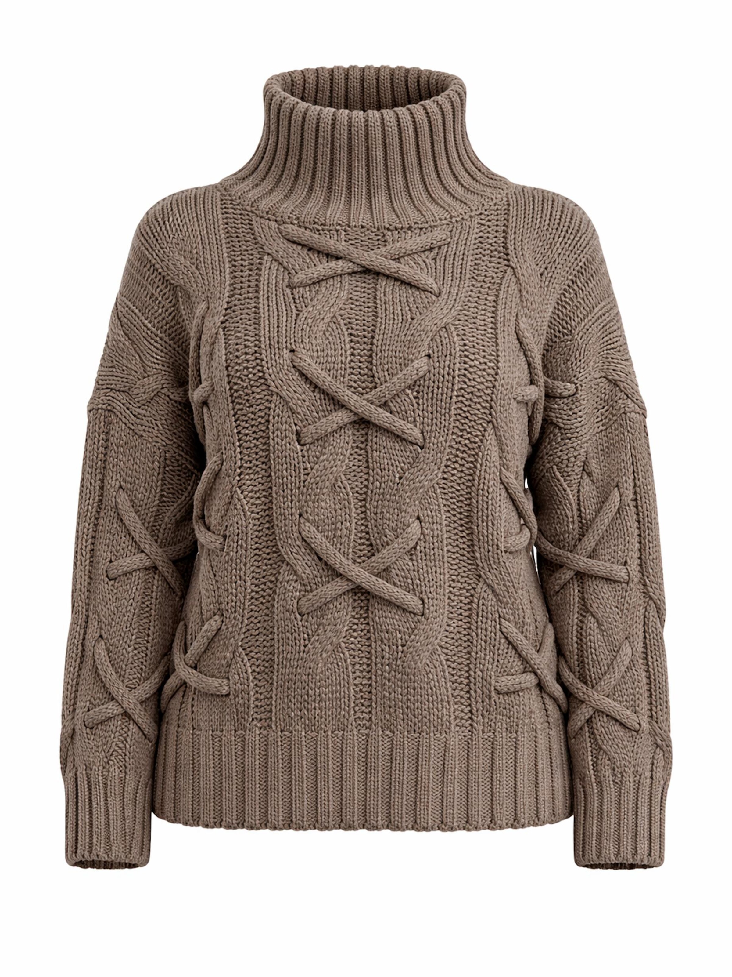 Worldclassca Knit Cardigan 'Strick Pullover mit Stehkragen' in Grey: front
