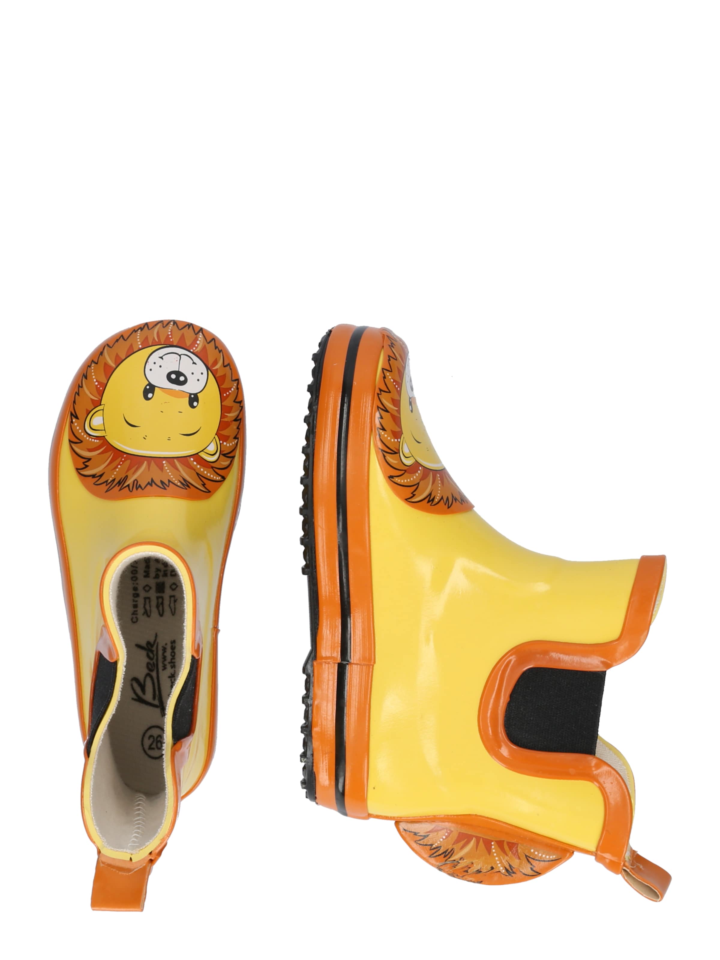 BECK Gummistövel i gul