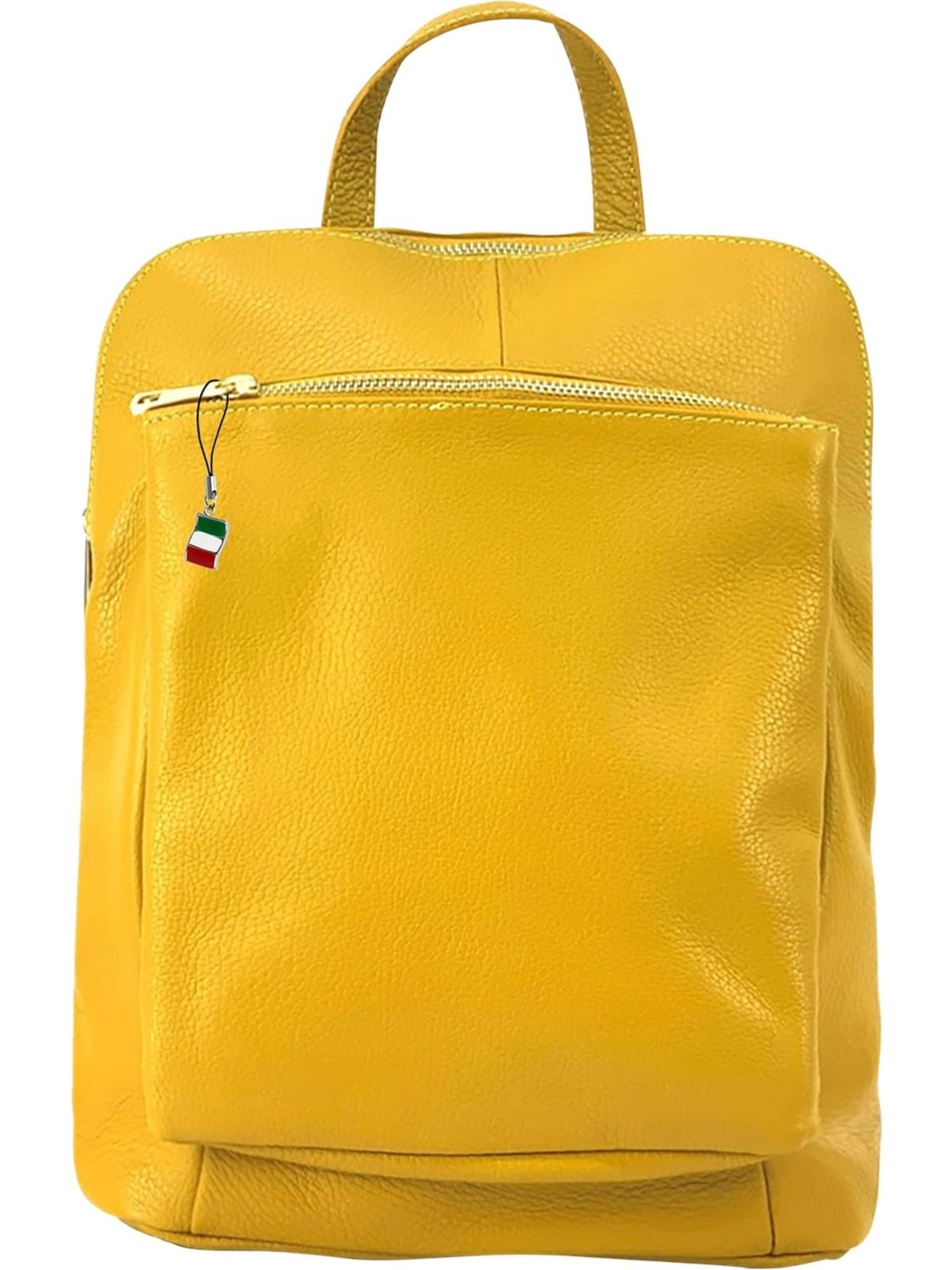 Florence Backpack in Yellow: front