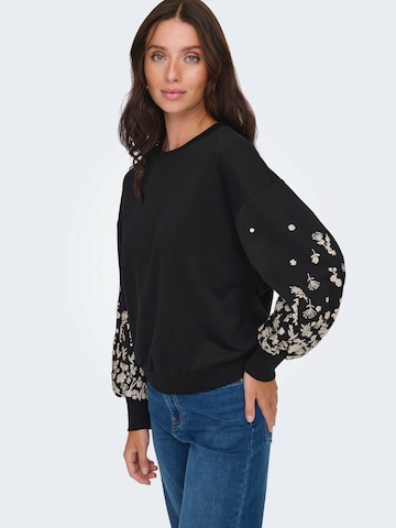 ONLY Sweatshirt 'ONLBROOKE' in Schwarz