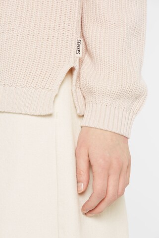 SENSES.THE LABEL Knit Cardigan in Beige
