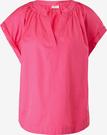 Camicia da donna di s.Oliver BLACK LABEL in rosa: frontale