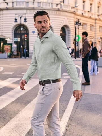 Suitable Comfort fit Overhemd in Groen