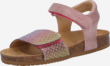 clic Sandal 'GRASS' i rosa: framsida