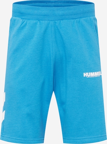 Hummel Regular Sportbroek 'Legacy' in Blauw: voorkant