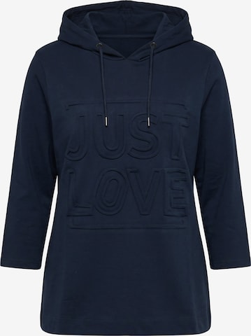 Ulla Popken Sweatshirt in Blue: front