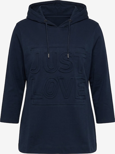 Ulla Popken Sweatshirt in M-L in marine, Produktansicht