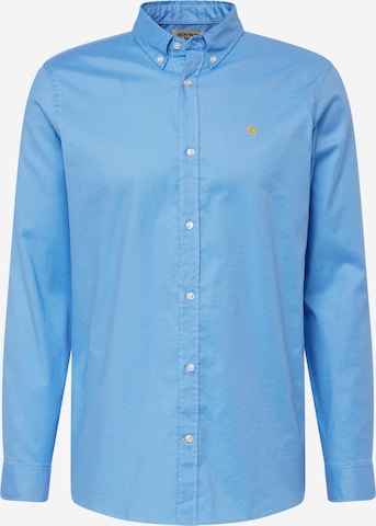 Coupe regular Chemise SCOTCH & SODA en bleu : devant