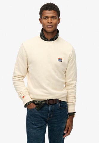 Sweat-shirt 'Great Outdoors' Superdry en beige : devant