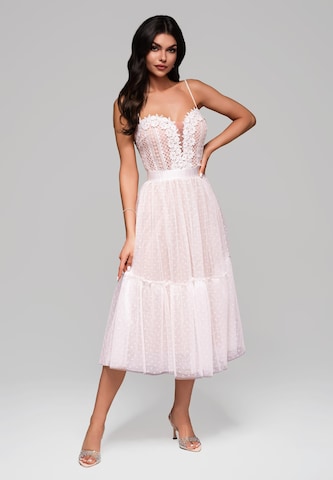 Ombre Evening dress 'Valentina' in White: front