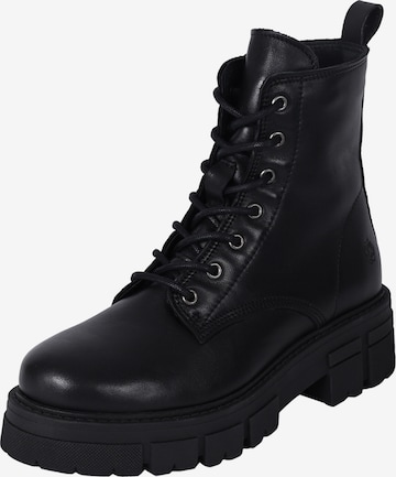 Apple of Eden Lace-Up Ankle Boots 'Castle' in Black: front