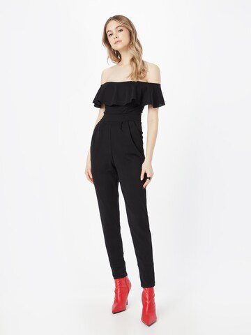 WAL G. Jumpsuit 'CHRISTINA' in Zwart: voorkant