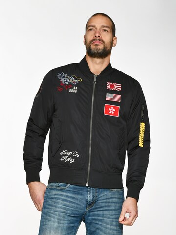 TOP GUN Between-Season Jacket in Grey: front