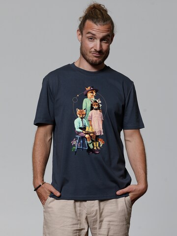 T-Shirt ' Fancy Fox ' Watapparel en gris : devant