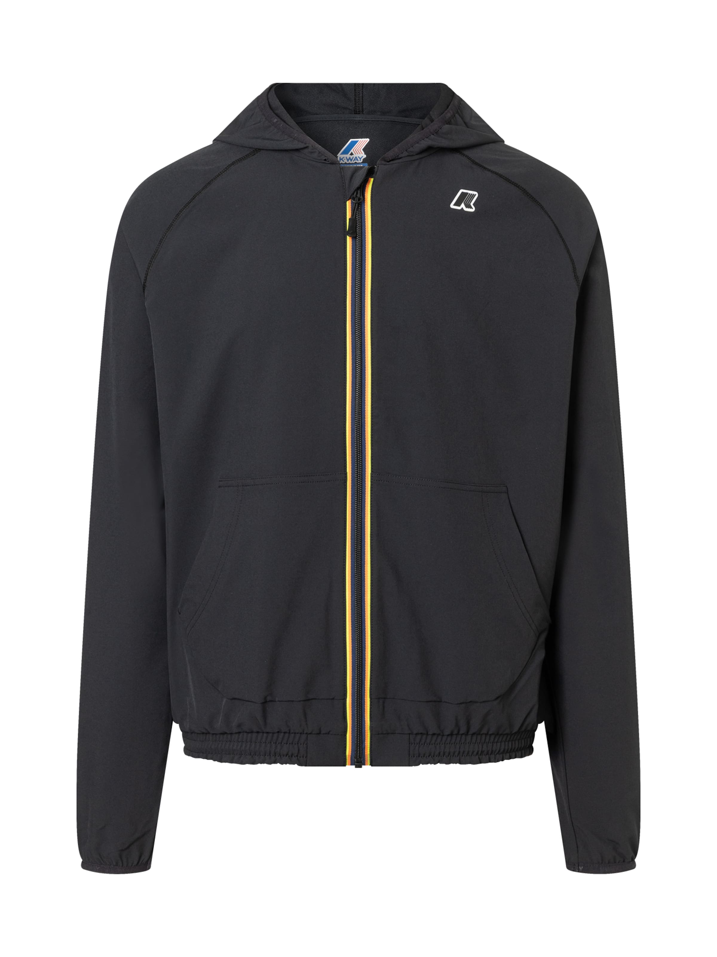 Giacca funzionale 'SIA' di K-Way in nero: frontale
