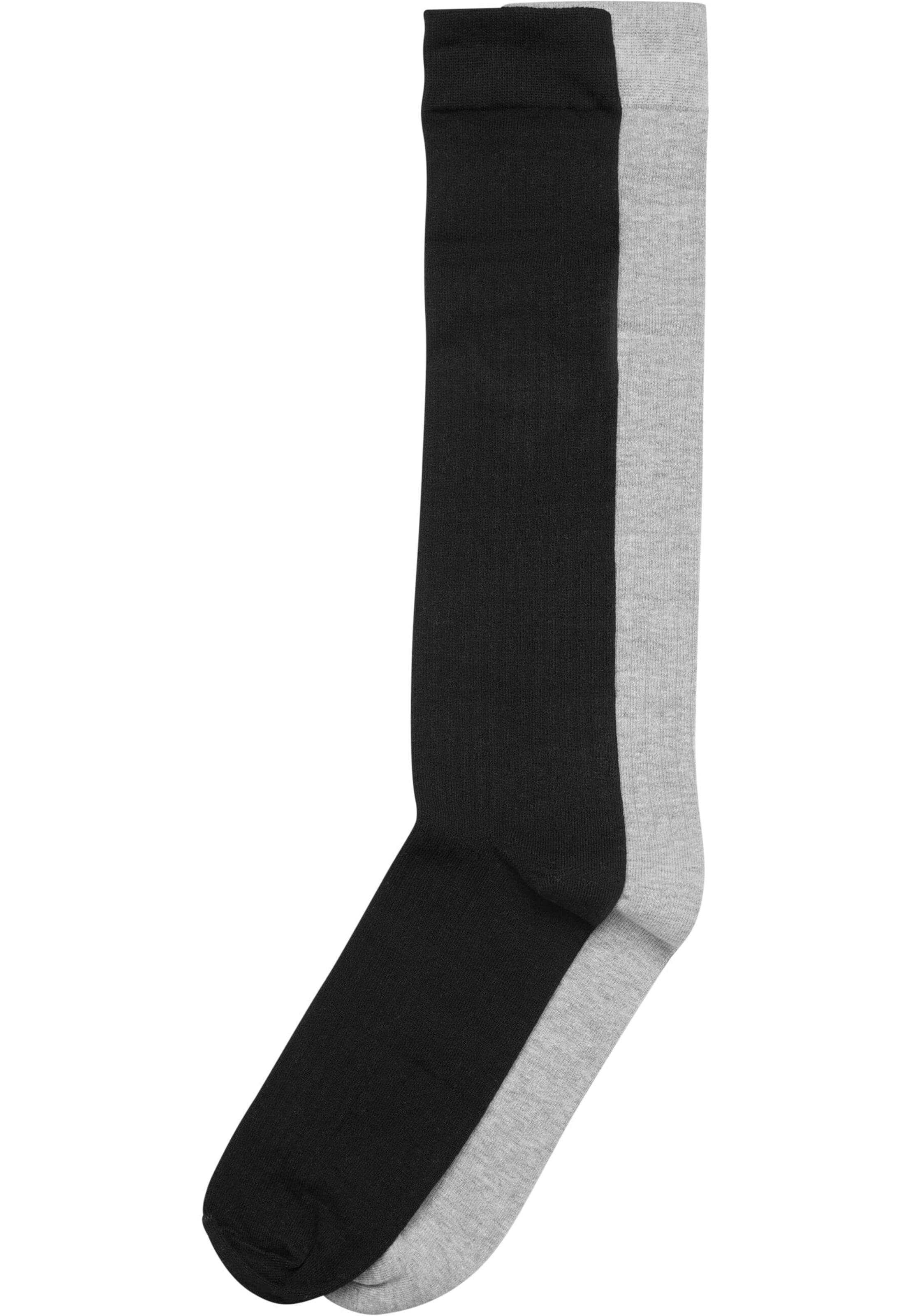 Chaussettes montantes Urban Classics en gris : devant