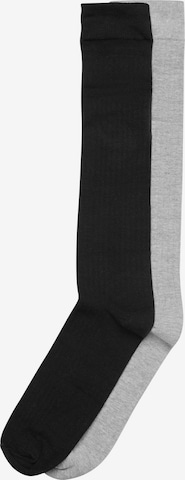 Chaussettes montantes Urban Classics en gris : devant