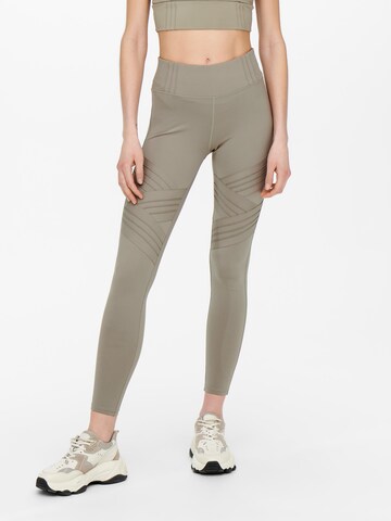 ONLY PLAY Skinny Sports trousers in Grey: front