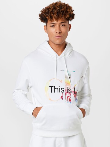 Calvin Klein Jeans Sweatshirt in White: front