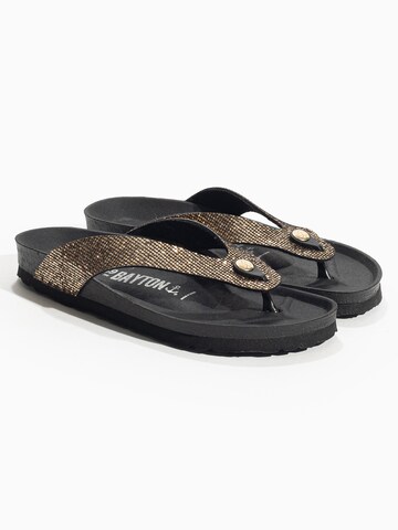 Bayton - Sandalias de dedo en bronce