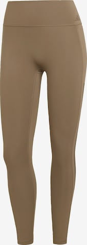 ADIDAS PERFORMANCE Παντελόνι φόρμας 'Optime' σε καφέ: μπροστά