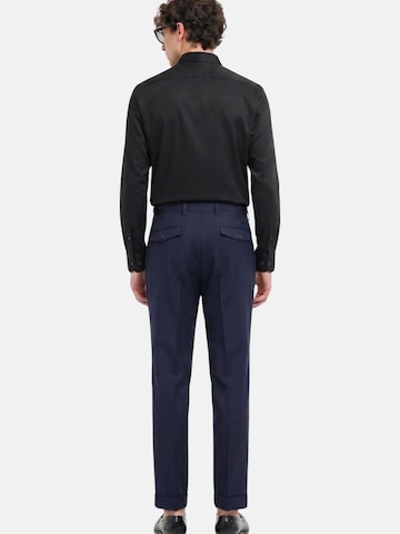 Manuel Ritz - regular Pantalón plisado 'Lavato' en azul