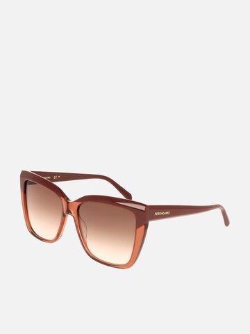 FERRAGAMO Zonnebril in Rood
