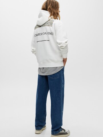 Pull&Bear Sweatshirt in Weiß