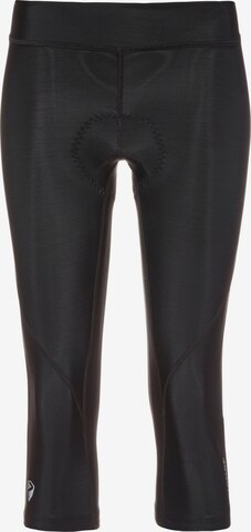 ZIENER Skinny Workout Pants 'Parice' in Black: front