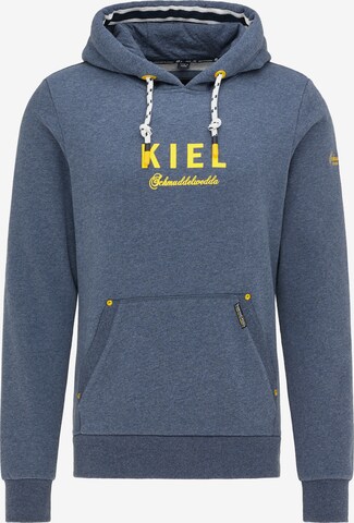 Schmuddelwedda Sweatshirt 'Kiel' in Blau: predná strana