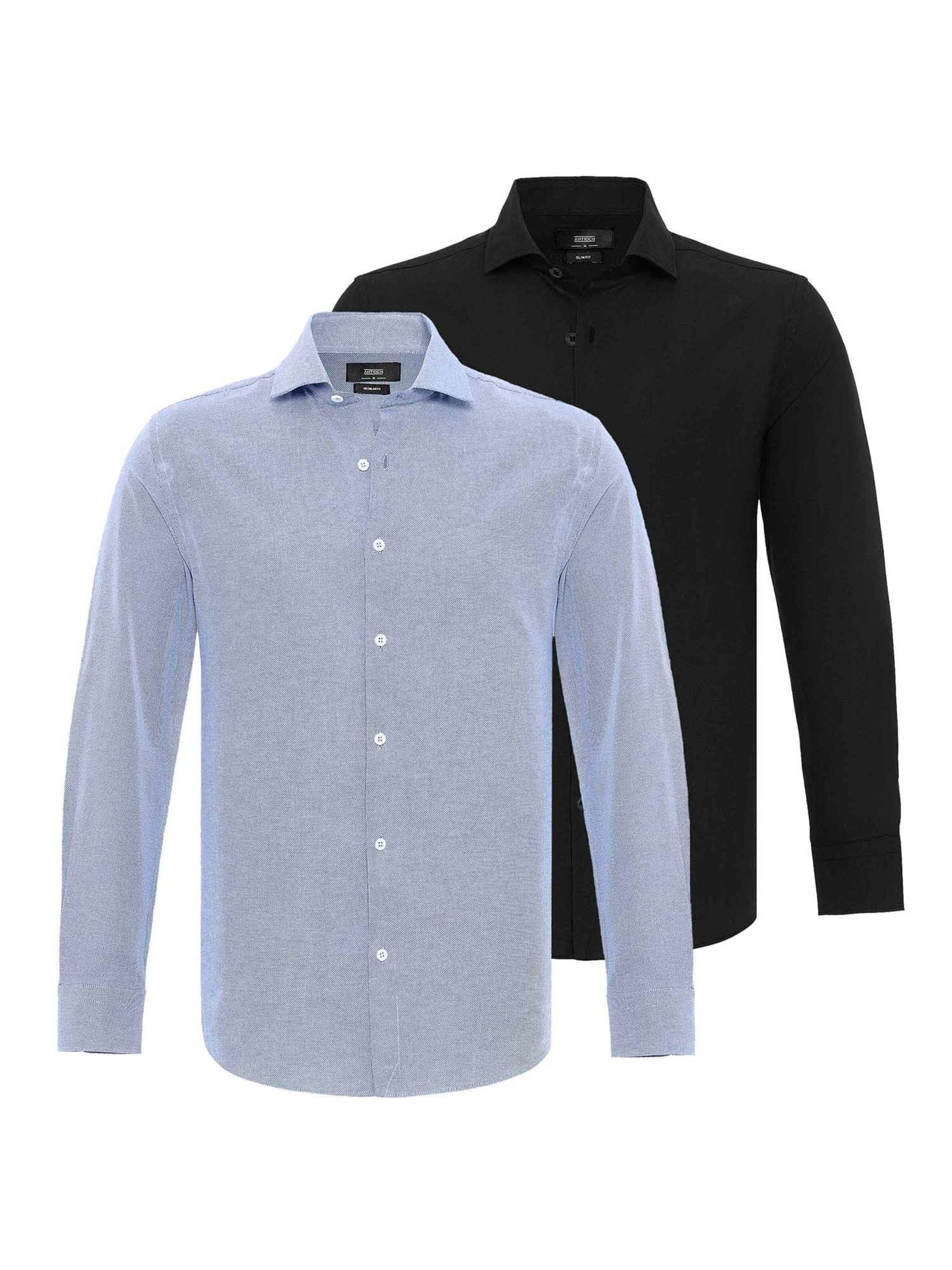 Antioch Средняя посадка Рубашка в Синий: спереди