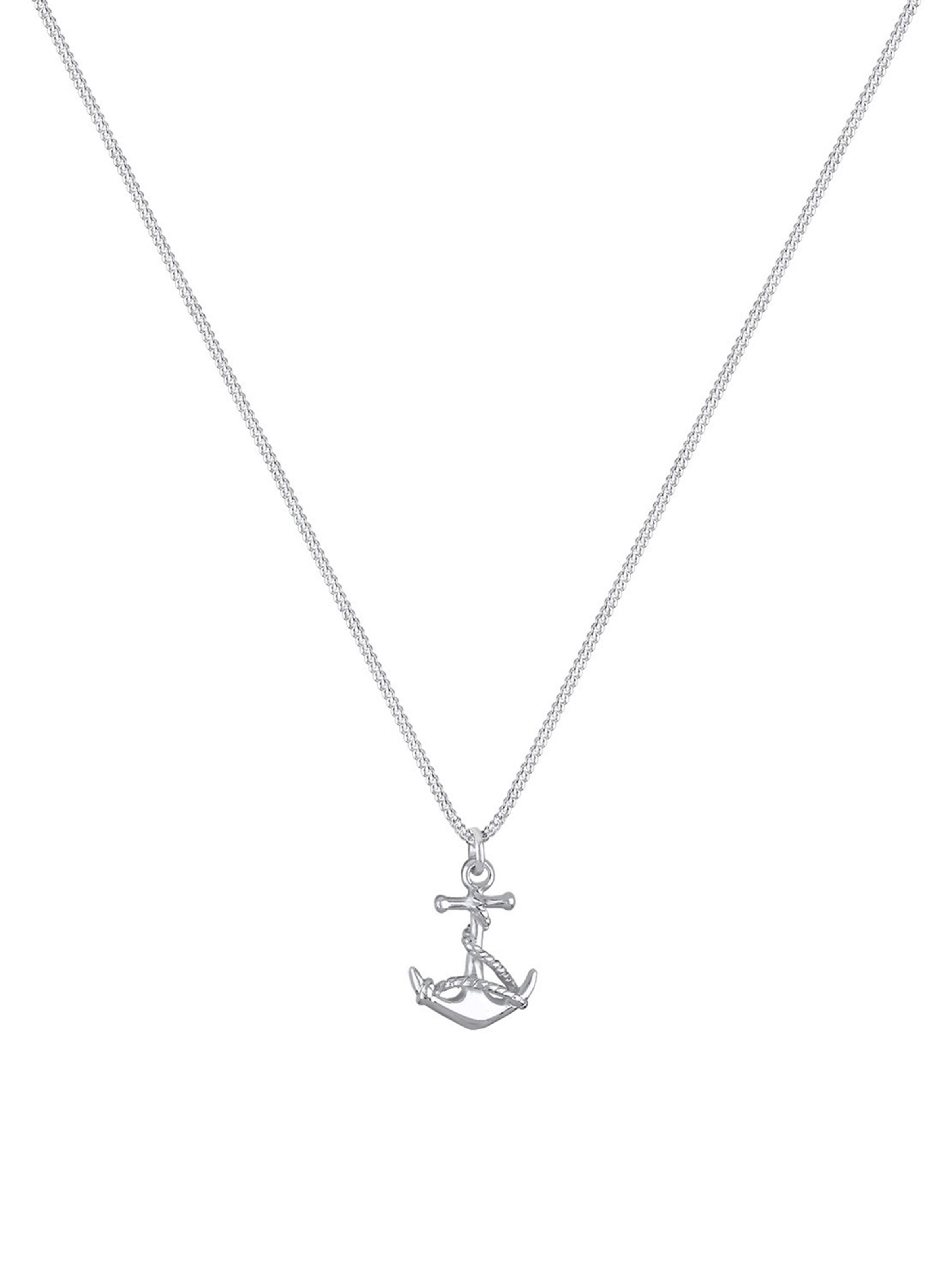 ELLI Ketting 'Anker' in Zilver: voorkant