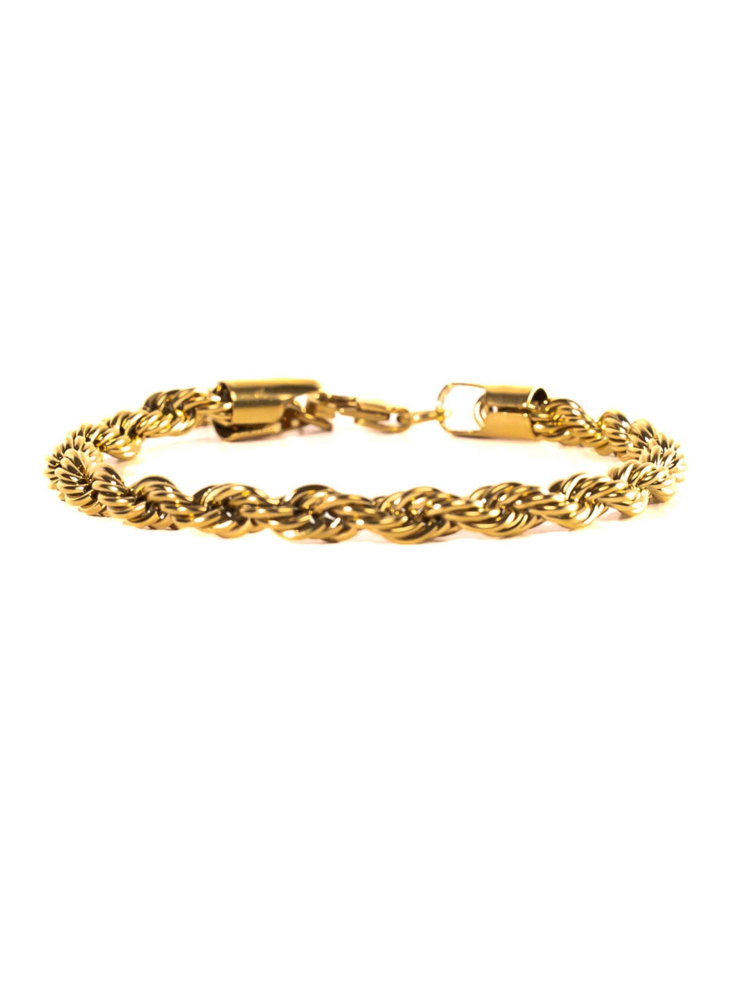 Eternal Armband 'Gedrehtes Seil' i guld: framsida