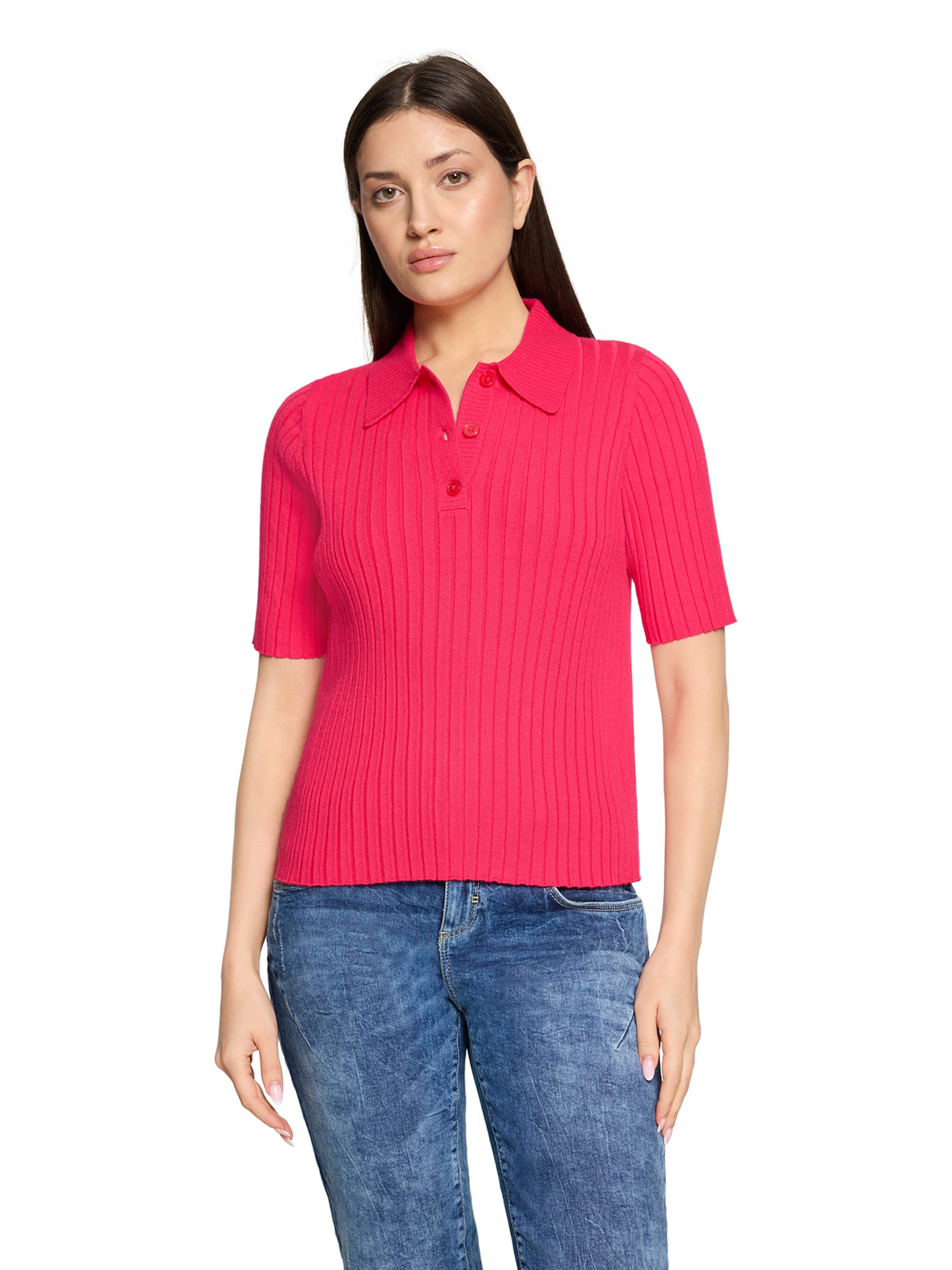 Pull-over Cartoon en rose : devant