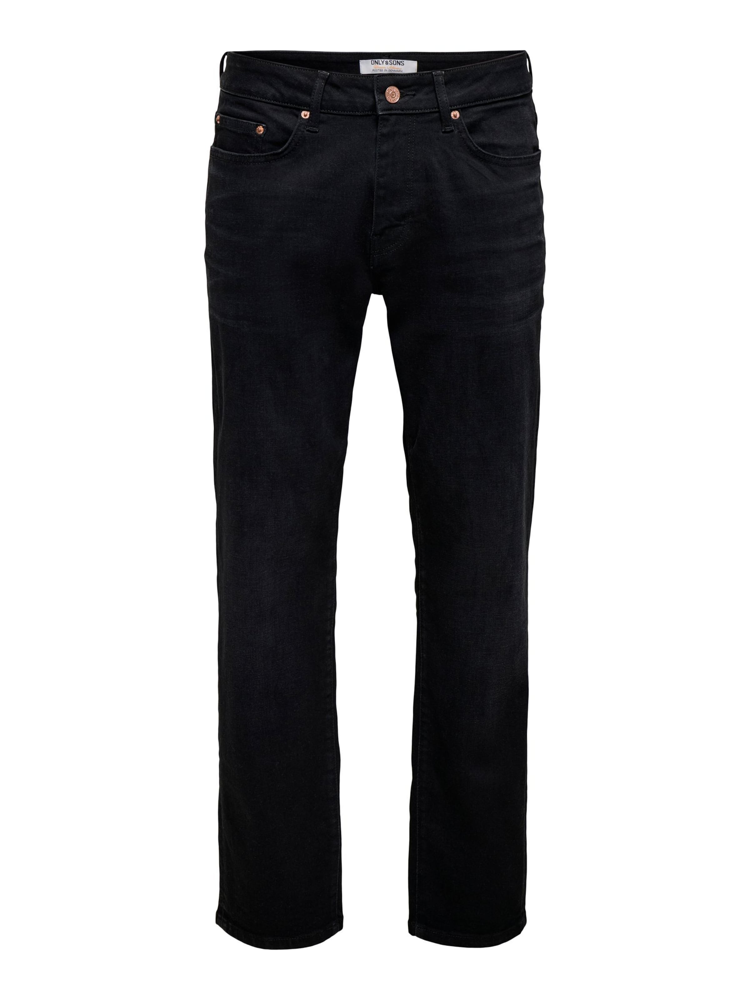 Only & Sons Jeans 'ONSWeft' in de kleur Black denim, Productweergave