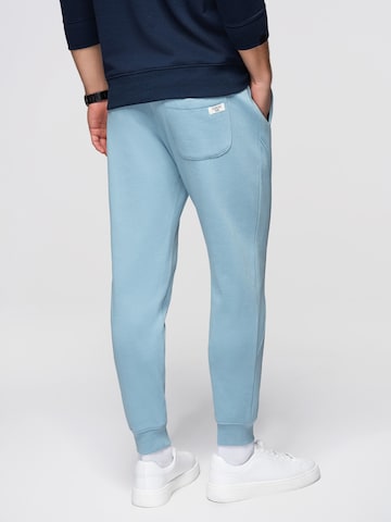 Effilé Pantalon de sport Ombre en bleu