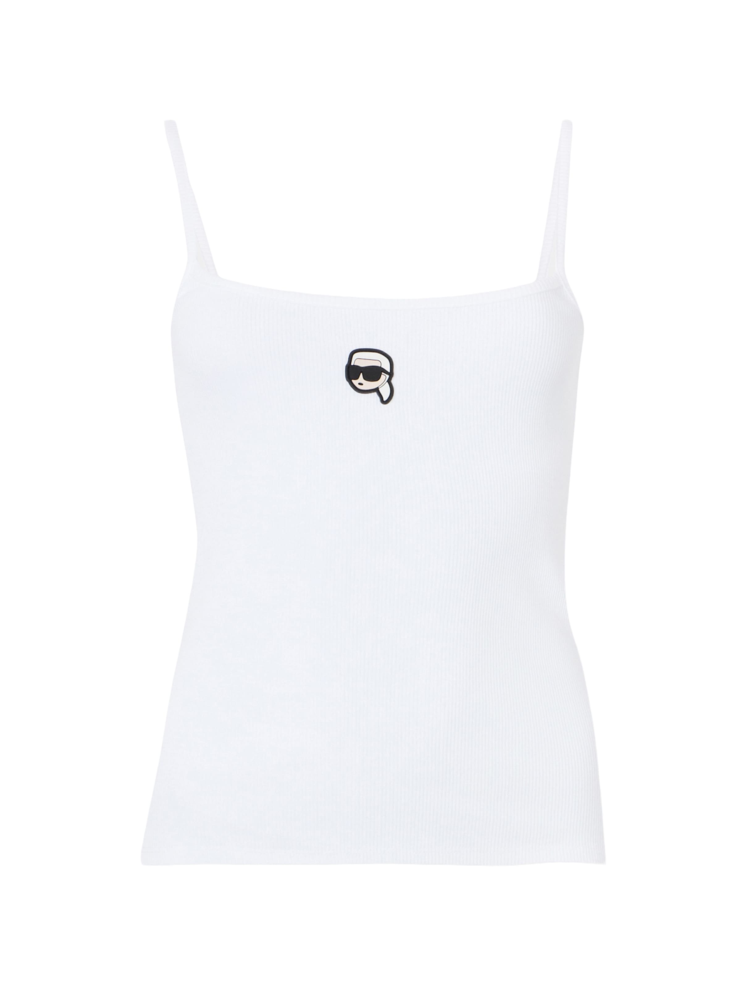 Karl Lagerfeld Top &#x27;Ikon&#x27; – bílá: přední strana
