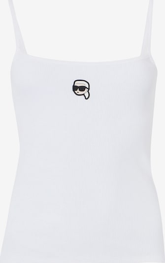 Karl Lagerfeld Toppi 'Ikon' värissä kerma / musta / valkoinen, Tuotenäkymä