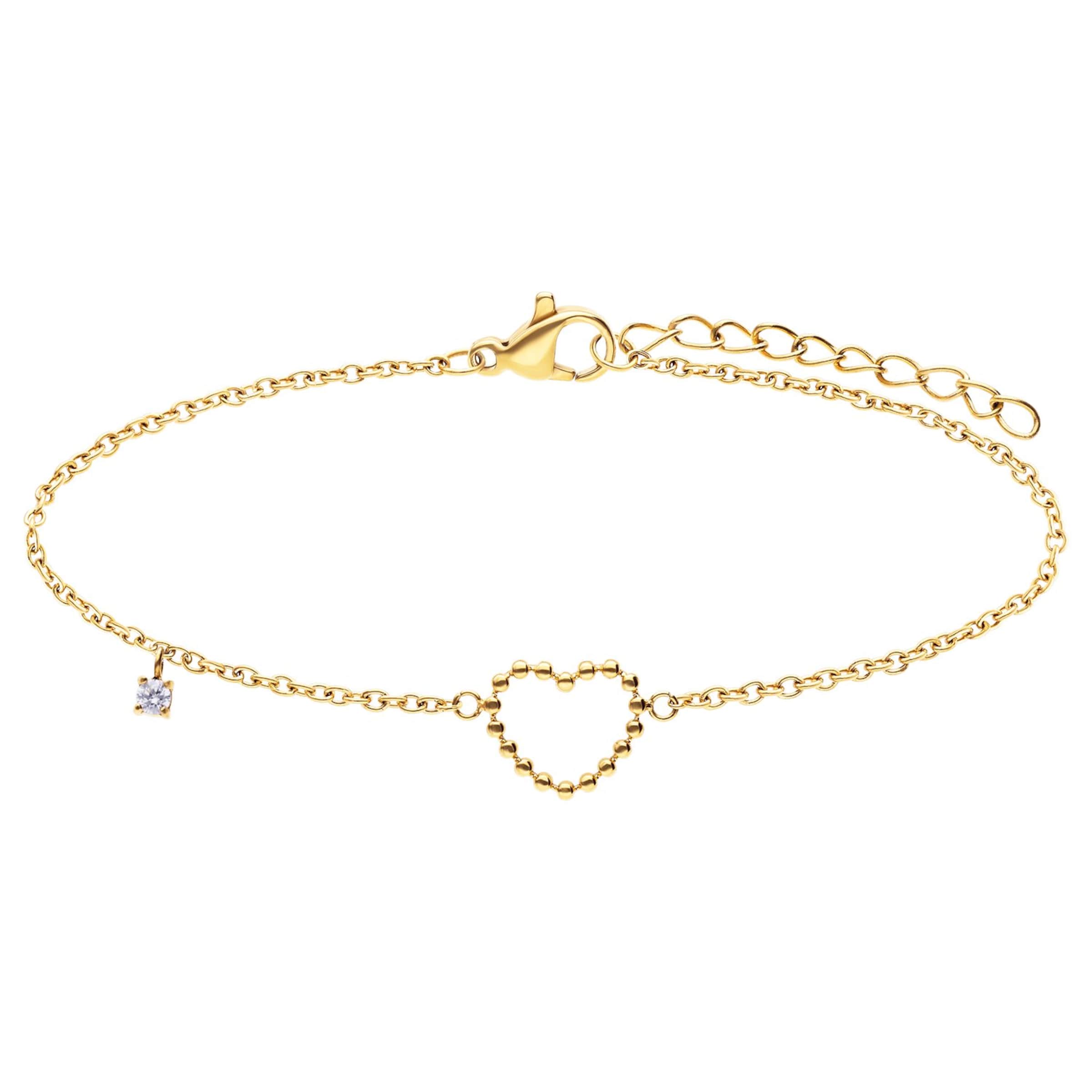 Lucardi Armband 'Essentials' in Goud: voorkant