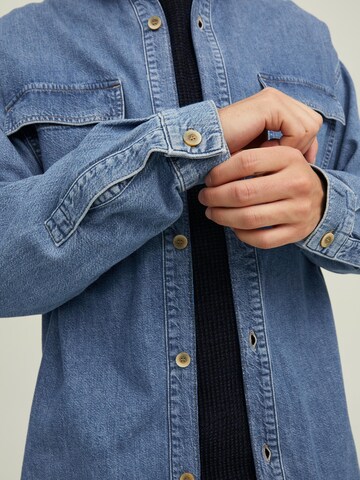 JACK & JONES Comfort fit Overhemd 'Axel' in Blauw