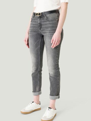 zero Slimfit Jeans 'Seattle' in Grijs: voorkant