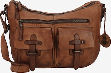 Sac à bandoulière 'Urban Poets Emerson' Harbour 2nd en marron : devant