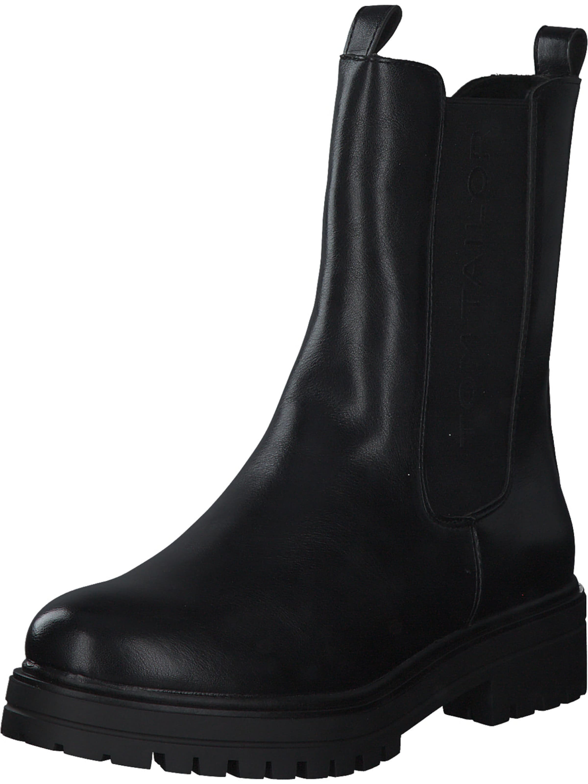 TOM TAILOR Bootie in Black: front
