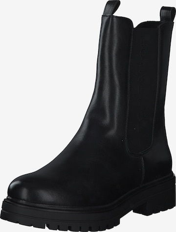 TOM TAILOR Ankle Boots in Black: front