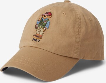 Casquette Polo Ralph Lauren en beige : devant