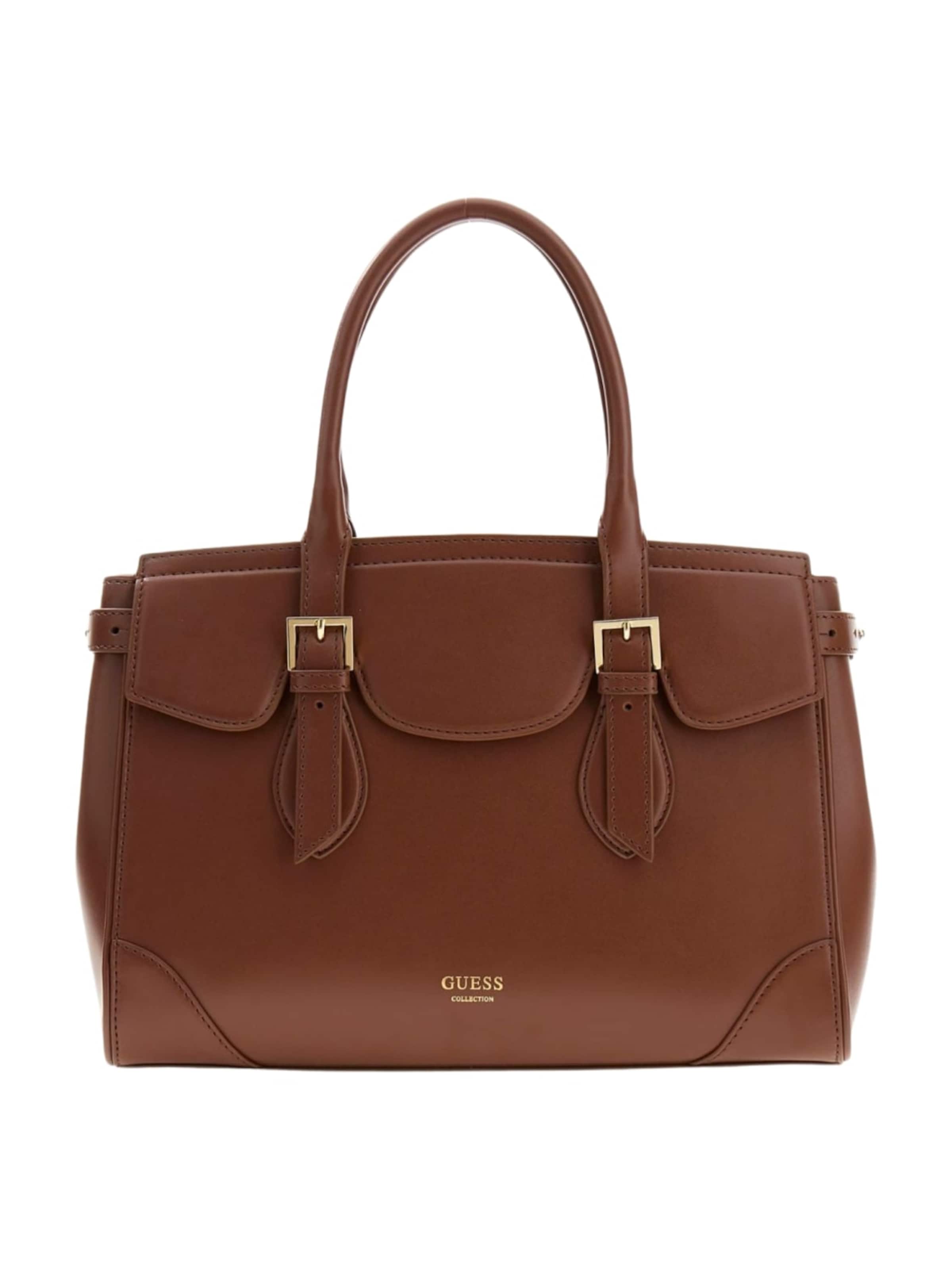 GUESS Skuldertaske 'Guess Sac Bandoulière Diana Maxi Satchel Chocolate' i brun: forside