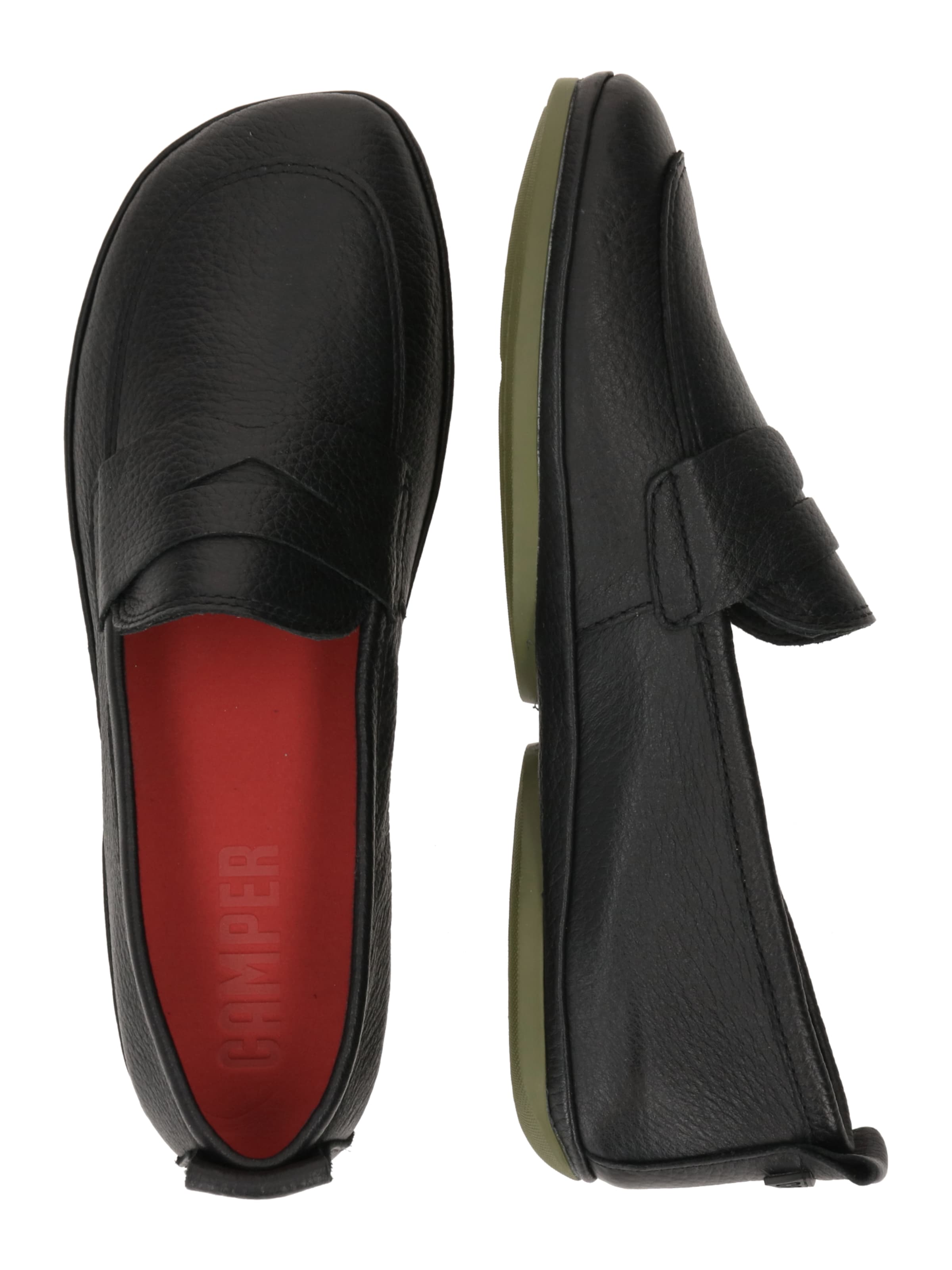 CAMPER Odprte balerinke 'Right Nina' | črna barva