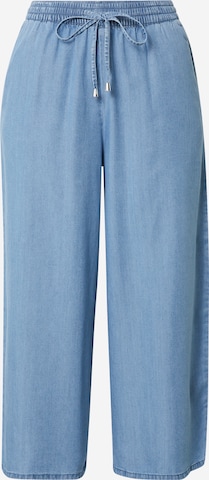 ONLY Wide leg Jeans 'POPPY' in Blauw: voorkant