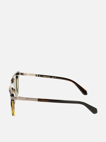 FERRAGAMO Sunglasses 'Ferragamo SF2103S Khaki horn 53/21/145 MAN Sunglasses' in Beige