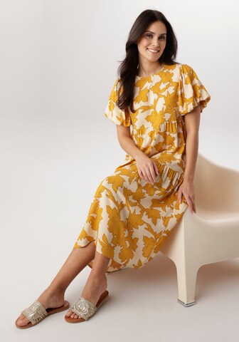 Aniston SELECTED Summer Dress in Yellow
